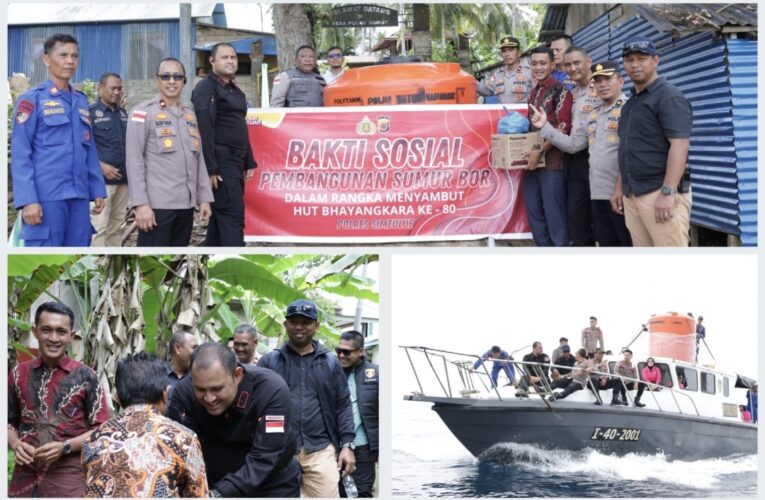 Polres Simeulue Gelar Bakti Kesehatan Dan Sosial Di Pulau Siumat Sambut Hut Bhayangkara Ke-80