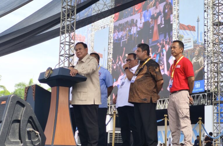 Ribuan Buruh Rayakan May Day di Monas, PLN Pastikan Listrik Aman Tanpa Kedip