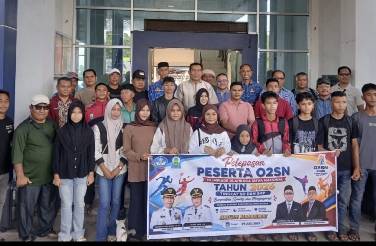 Kontingen O2SN Simeulue Dilepas Bupati, Siap Bertanding Di Ajang Provinsi